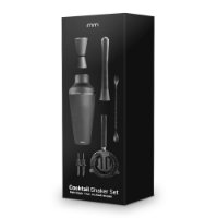 Set za koktele MIKAMAX Cocktail Shaker Set, 700ml, mat crni