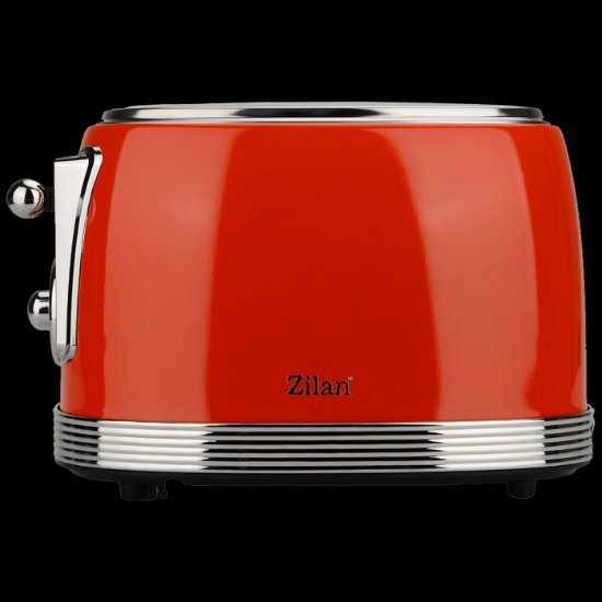Toster ZILAN ZLN7040, Retro, 850 W, 2 utora, crveni