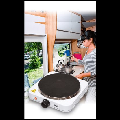 Električno kuhalo HOME HG R 01/WH, 1 ploča, 1500 W, 18 cm, bijelo