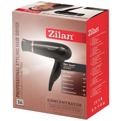Sušilo za kosu ZILAN ZLN2953, 1200 W, sklopiva ručka, crni Sušilo za kosu ZILAN ZLN2953, 1200 W, sklopiva ručka, crni
