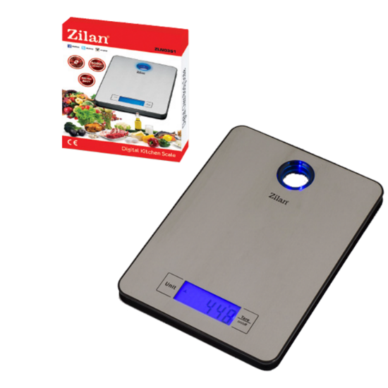 Kuhinjska vaga ZILAN ZLN0351, digitalna, 5 kg, inox