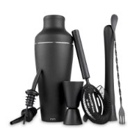 Set za koktele MIKAMAX Cocktail Shaker Set, 700ml, mat crni