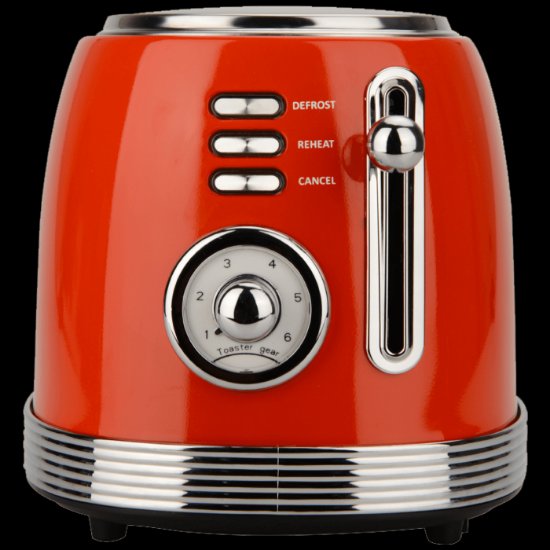 Toster ZILAN ZLN7040, Retro, 850 W, 2 utora, crveni