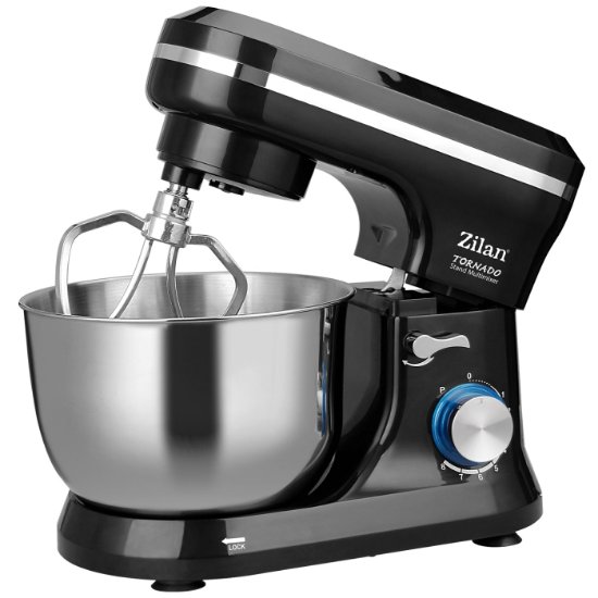 Mikser sa posudom ZILAN ZLN1215, 1000 W, 4,5 l, 8 brzina + pulse, crni