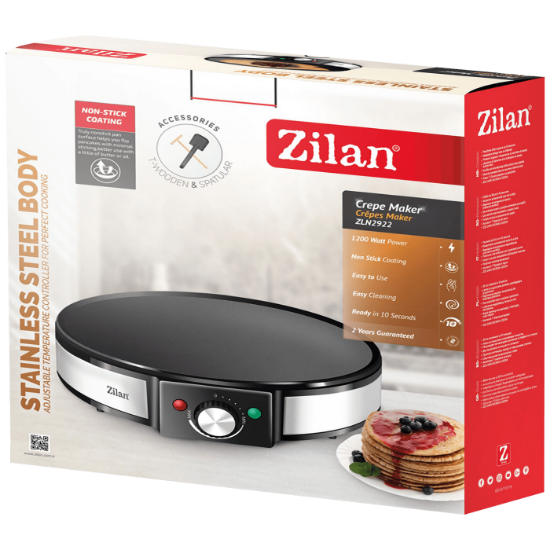 Aparat za palačinke ZILAN ZLN2922, 1200W