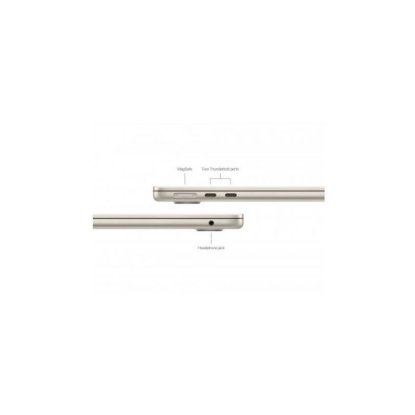 Laptop APPLE MacBook Air 13.6" MXCU3CR/A / 8-Core M3, 16GB, 512GB SSD, Apple 10-Core GPU, 13.6" 2560x1664 IPS, macOS, zlatni