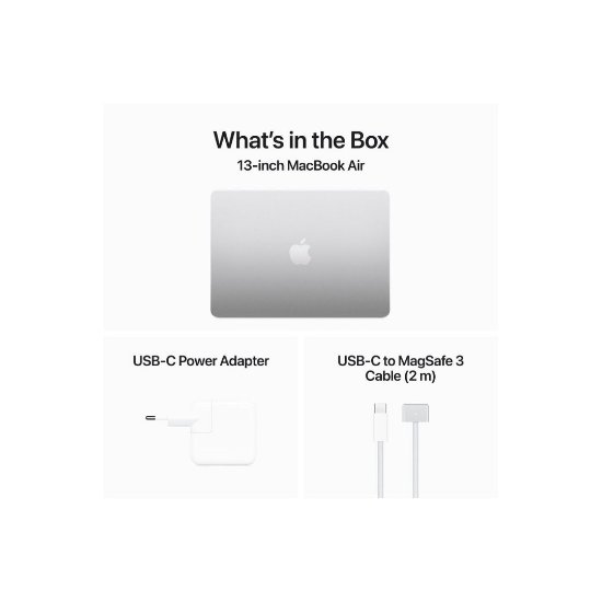 Laptop APPLE MacBook Air 13.6" MXCT3ZE/A / 8-Core M3, 16GB, 512GB SSD, Apple 10-Core GPU, 13.6" 2560x1664 IPS, macOS, srebrni