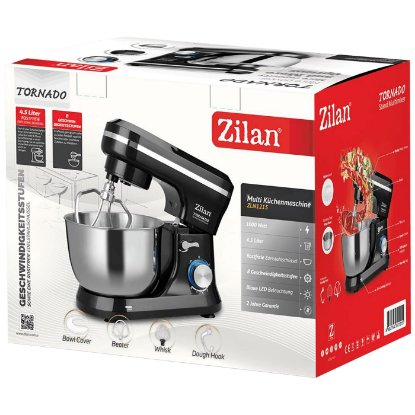 Mikser sa posudom ZILAN ZLN1215, 1000 W, 4,5 l, 8 brzina + pulse, crni Mikser sa posudom ZILAN ZLN1215, 1000 W, 4,5 l, 8 brzina + pulse, crni