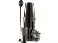 Set za koktele VONSHEF Boston, 4 djelni, 800 ml, crna