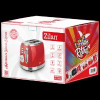 Toster ZILAN ZLN7040, Retro, 850 W, 2 utora, crveni