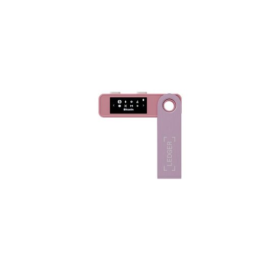 Bitcoin Wallet LEDGER Nano S Plus, USB-C, za kriptovalute, Pastel Pink