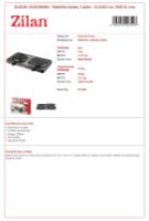 Električno kuhalo ZILAN ZLN2181 (ZLN2180/BK), 2500 W, dvostruko, crno