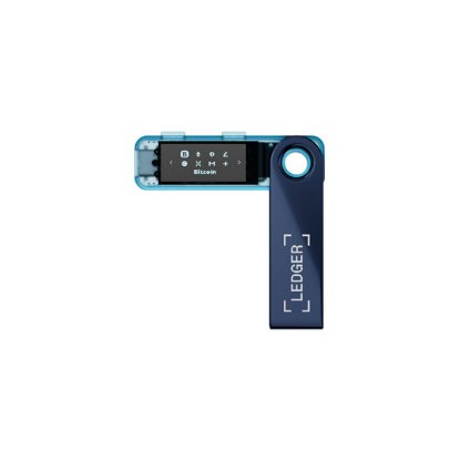 Bitcoin Wallet LEDGER Nano S Plus, USB-C, za kriptovalute, Neptune Blue
