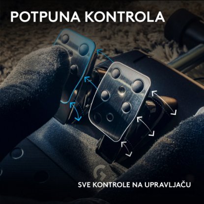 Volan LOGITECH G923 Trueforce Sim Racing Wheel, Gaming, PC/PS4/PS5, USB