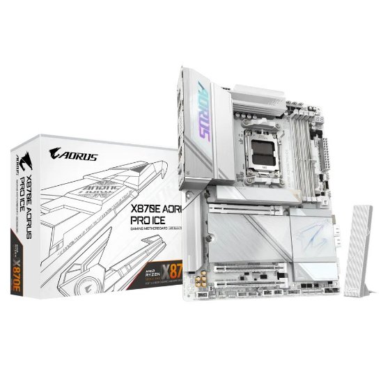 Matična ploča GIGABYTE X870E AORUS PRO ICE, AMD X870E, DDR5, ATX, s. AM5