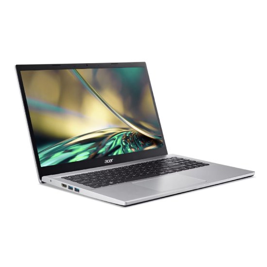 Laptop ACER Aspire 3 NX.K6SEX.01P+WIN / Core i7 1255U, 16GB, 512GB SSD, Intel HD Graphics, 15.6" FHD IPS, Windows 11, srebrni