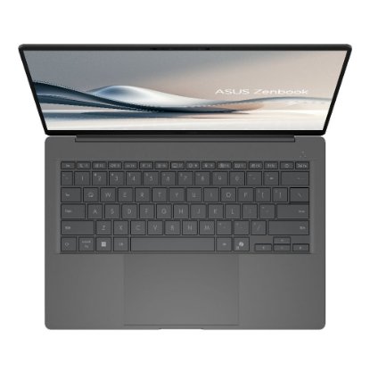 Laptop ASUS Zenbook 14 UX3407RA-QD026X / Snapdragon Elite X1E 78 100, 32GB, 1TB SSD, Qualcomm Adreno, 14" WUXGA OLED, Windows 11 Pro, sivi