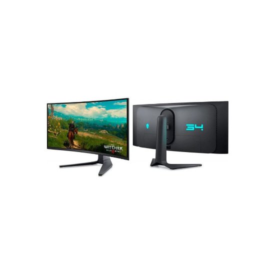 Gaming monitor 34" DELL Alienware AW3423DWF, WQHD, QD-OLED, AMD FreeSync Premium Pro, 165Hz, 0.1ms, 250cd/m2, zakrivljeni, crni
