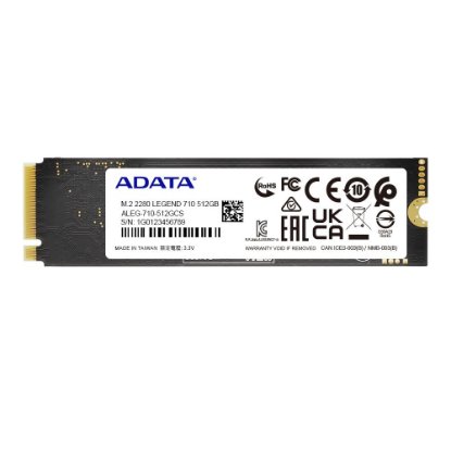 SSD 512GB ADATA Legend 710, M.2/NVMe, 2280, maks 2400/1000 MB/s