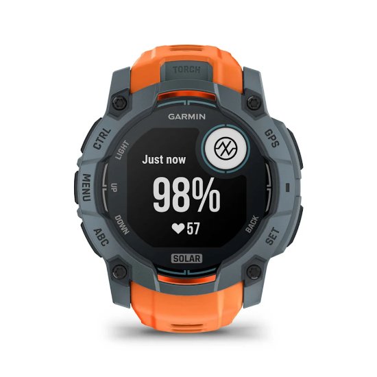 Pametni sat GARMIN Instinct 3 Solar 50mm, GPS, HR, pametne obavijesti, narančasti