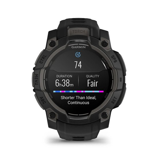 Pametni sat GARMIN Instinct 3 Amoled 45mm, GPS, HR, pametne obavijesti, crni
