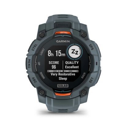 Pametni sat GARMIN Instinct 3 Solar 45mm, GPS, HR, pametne obavijesti, sivi