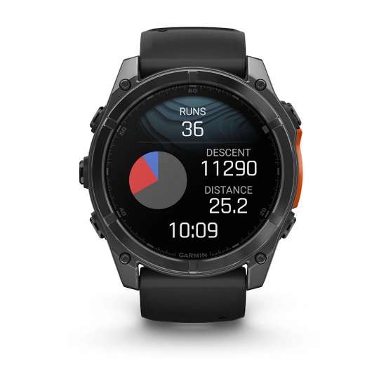 Pametni sat GARMIN Fenix 8, 51mm, AMOLED, multisport, sivi/crni remen