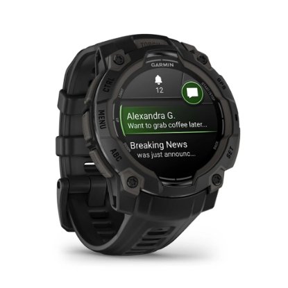 Pametni sat GARMIN Instinct 3 Amoled 45mm, GPS, HR, pametne obavijesti, crni