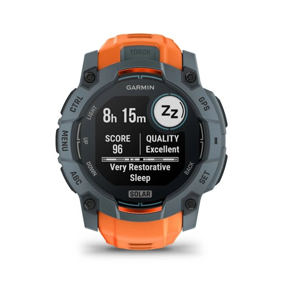 Pametni sat GARMIN Instinct 3 Solar 50mm, GPS, HR, pametne obavijesti, narančasti