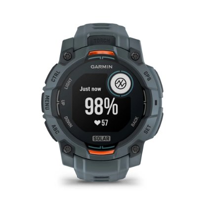 Pametni sat GARMIN Instinct 3 Solar 45mm, GPS, HR, pametne obavijesti, sivi