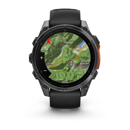 Pametni sat GARMIN Fenix 8, 47mm, AMOLED, multisport, sivi/crni remen