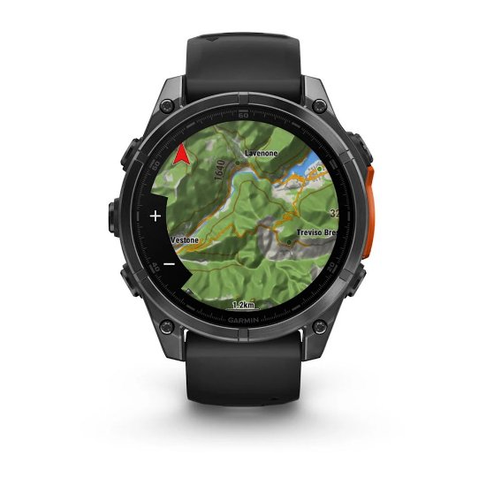 Pametni sat GARMIN Fenix 8, 47mm, AMOLED, multisport, sivi/crni remen