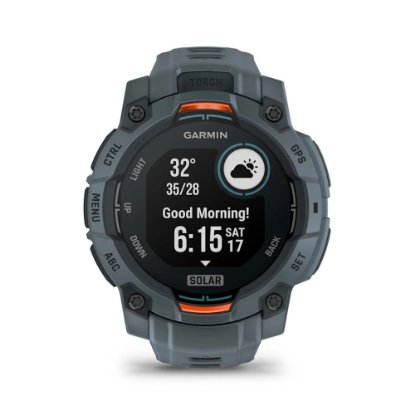 Pametni sat GARMIN Instinct 3 Solar 45mm, GPS, HR, pametne obavijesti, sivi