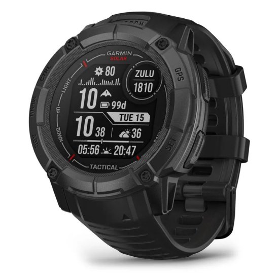 Pametni sat GARMIN Instinct 2X Solar Tactical Edition, HR, GPS, multisport, crno/crni