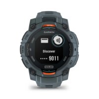 Pametni sat GARMIN Instinct 3 Solar 45mm, GPS, HR, pametne obavijesti, sivi