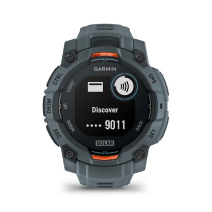 Pametni sat GARMIN Instinct 3 Solar 45mm, GPS, HR, pametne obavijesti, sivi