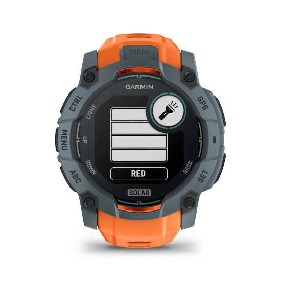 Pametni sat GARMIN Instinct 3 Solar 50mm, GPS, HR, pametne obavijesti, narančasti