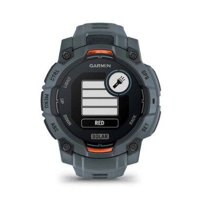Pametni sat GARMIN Instinct 3 Solar 45mm, GPS, HR, pametne obavijesti, sivi