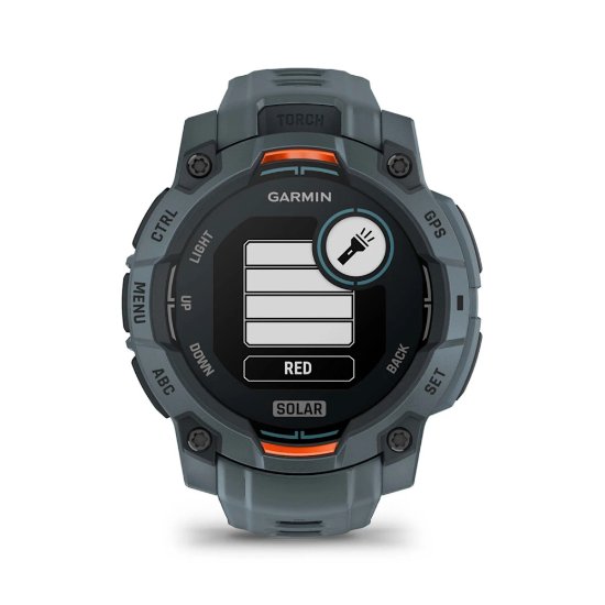 Pametni sat GARMIN Instinct 3 Solar 45mm, GPS, HR, pametne obavijesti, sivi