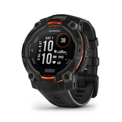 Pametni sat GARMIN Instinct 3 Solar 45mm, GPS, HR, pametne obavijesti, crni