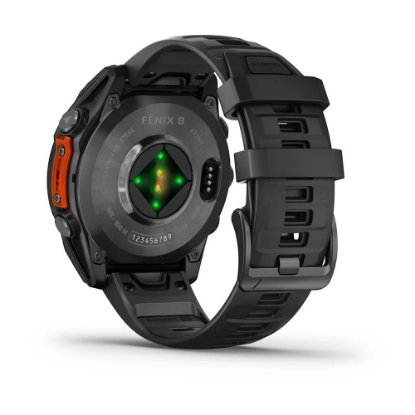 Pametni sat GARMIN Fenix 8, 47mm, AMOLED, multisport, sivi/crni remen