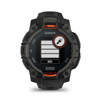Pametni sat GARMIN Instinct 3 Solar 45mm, GPS, HR, pametne obavijesti, crni