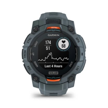 Pametni sat GARMIN Instinct 3 Solar 45mm, GPS, HR, pametne obavijesti, sivi