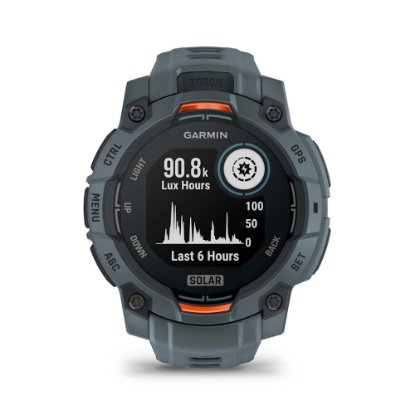 Pametni sat GARMIN Instinct 3 Solar 45mm, GPS, HR, pametne obavijesti, sivi