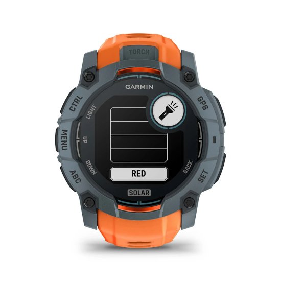 Pametni sat GARMIN Instinct 3 Solar 50mm, GPS, HR, pametne obavijesti, narančasti