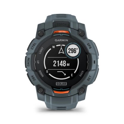 Pametni sat GARMIN Instinct 3 Solar 45mm, GPS, HR, pametne obavijesti, sivi