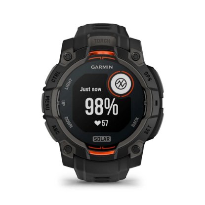 Pametni sat GARMIN Instinct 3 Solar 45mm, GPS, HR, pametne obavijesti, crni