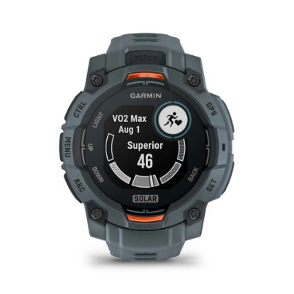 Pametni sat GARMIN Instinct 3 Solar 45mm, GPS, HR, pametne obavijesti, sivi