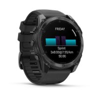 Pametni sat GARMIN Fenix 8, 51mm, AMOLED, multisport, sivi/crni remen