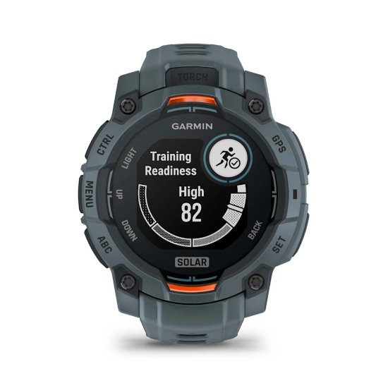 Pametni sat GARMIN Instinct 3 Solar 45mm, GPS, HR, pametne obavijesti, sivi